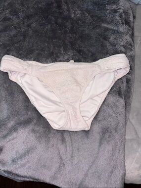 Victoria Secret Pink white lace bikini bottom